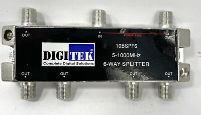 6 Way F Type TV Splitter Foxtel  Antenna Signal BRAND NEW