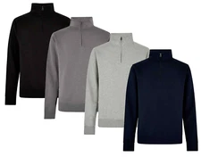Kustom Kit 1/4 Quarter Zip Neck Overhead Sweatshirt XS-4XL