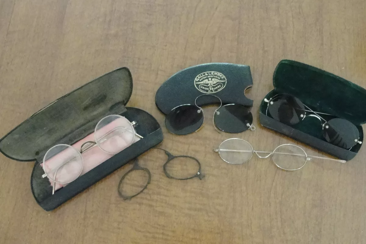 Lot of 5 Antique eyeglasses