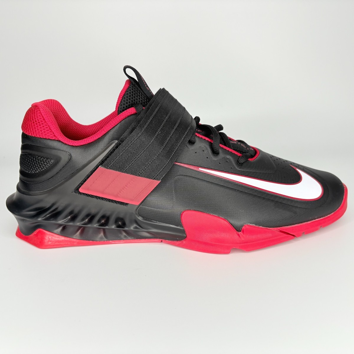 Nike Savaleos Black Red Weightlifting Training Shoes Men display picture 2