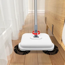 Carpet Sweeper Floor Sweeper Manual Sweeping Non Electric, With Mop And Dust Bin