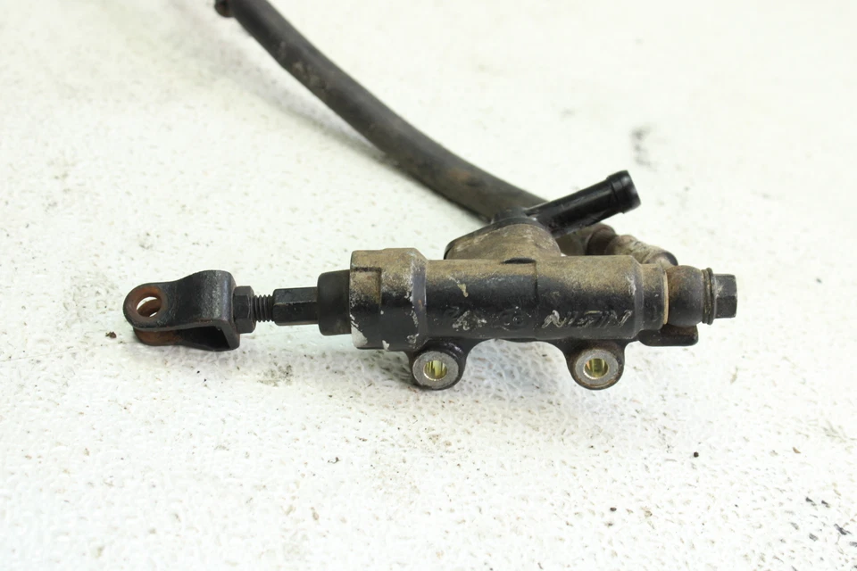 2001 Honda Sportrax 300ex OEM Nissin cilindro mestre de freio traseiro com linha B4407 - Imagem 4 de 4