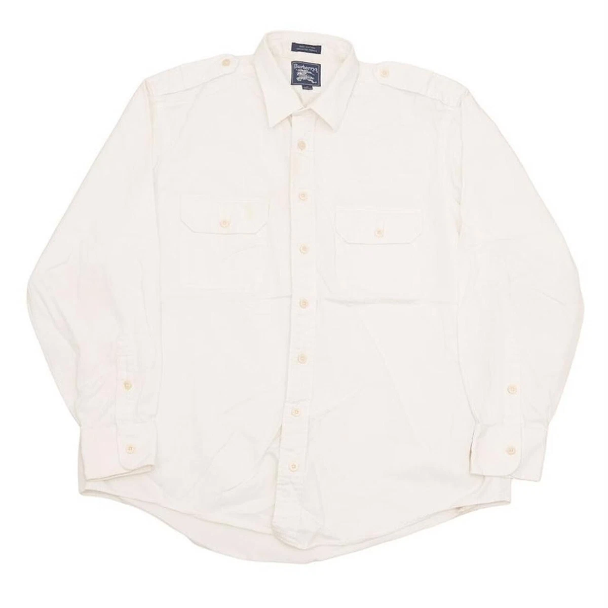 Burberry mens top shirt white