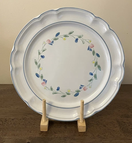 Rare Vintage Hearthside Floral Expressions 12" Chop Plate (Round Platter) EUC
