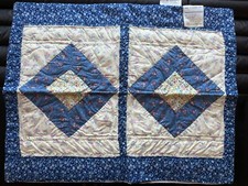 Set of 4 Floral Quilted Standard Sham 27  x 21  NEW