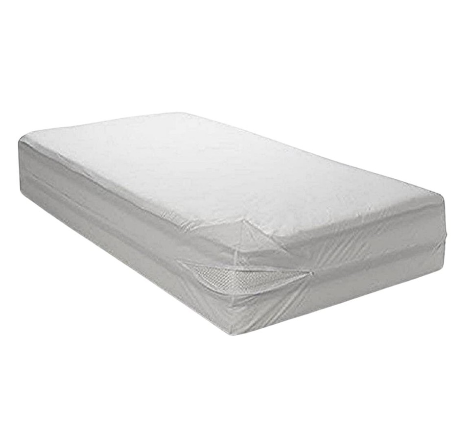 Queen Size Vinyl Mattress Protector Zippered Encasement Cover 100