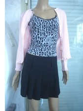 Jupe SANDRO City Bis Taille 38 - Noir, Occasion En Très Bon état, Modèle Femme