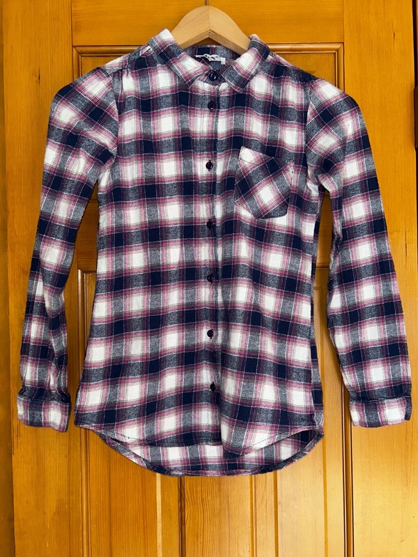 Girls' Size 8 dex Plaid Flannel Shirt