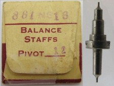 Elgin pocket Watch 16s 861 NS balance staff 723 pivot 12