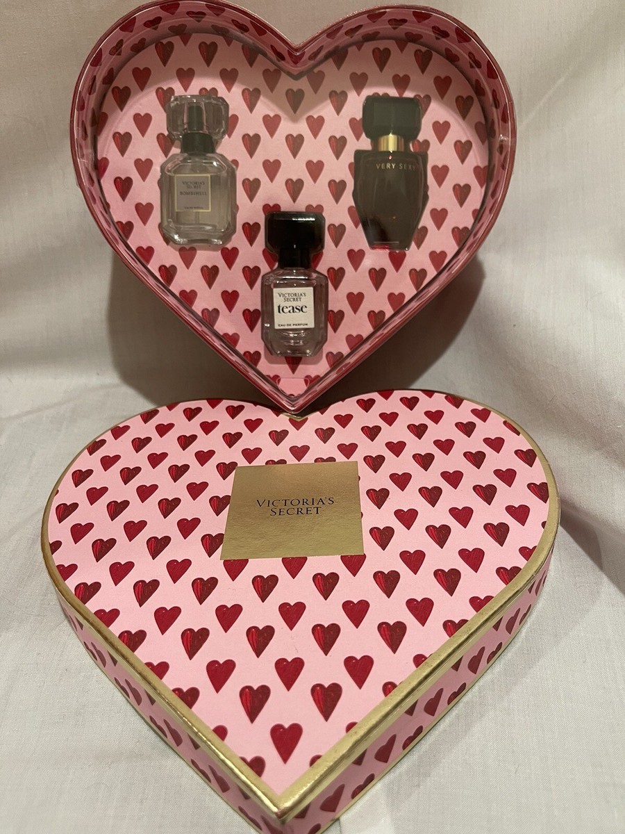 VICTORIA'S SECRET Deluxe Mini Fragrance Trio Valentine's Heart