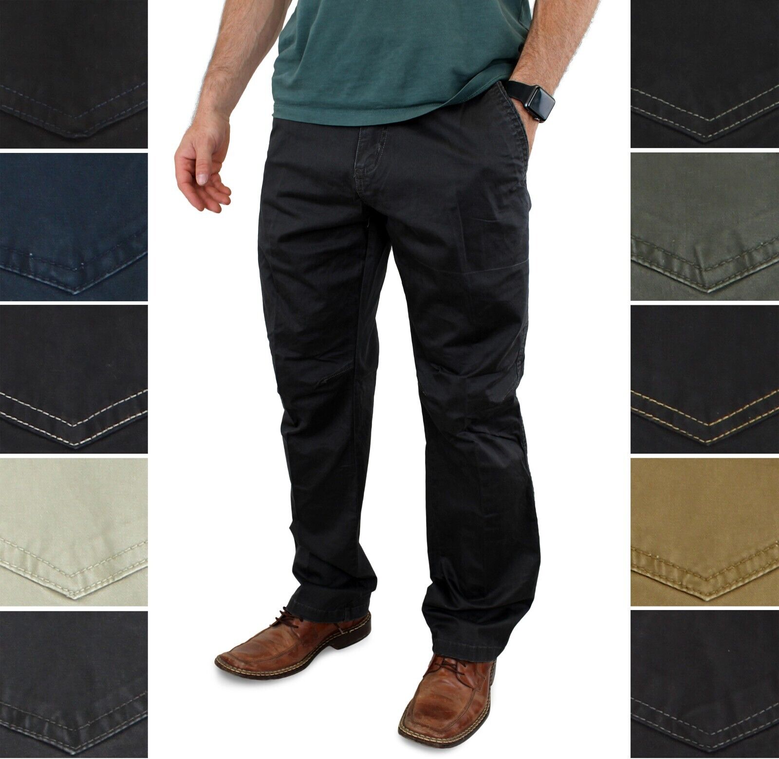 Weatherproof Vintage Men's Pants Utility Stretch Canvas Workwear Regular Fit