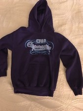 Girls Purple Hoodie Sweatshirt Size M CPAG Gymnastics - Gildan