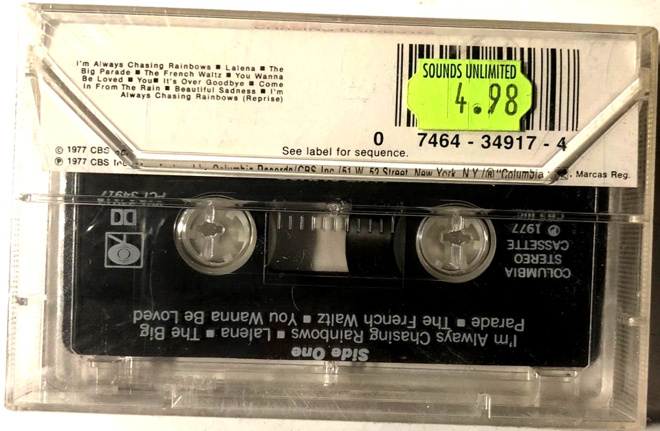 Chasing Rainbows by Jane Olivor (Cassette 1990, Columbia New sealed PCT 34917 - Image 2 of 3