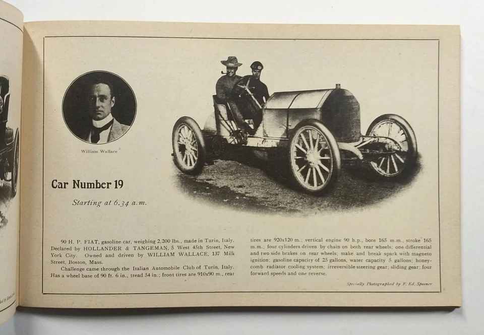 1st International Competition 1904 Vanderbilt Cup Booklet 1944 Reprint SC - Image 4 of 4