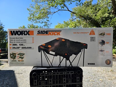 Worx WX066 Sidekick Portable Work Table - Black