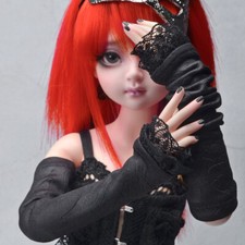 Dollmore 17" 1/4 BJD outfits MSD - Amity Lace Arm Warmer Black