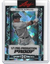 2024 Leaf Metal Sports Heroes Aaron Rowand Base Silver 1/1 Unsigned Proof