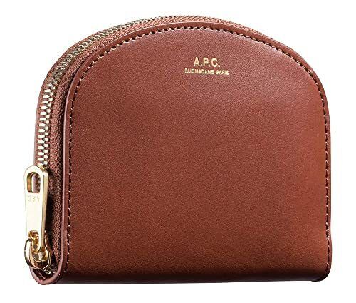 [APC] Leather Wallet Demi-Lune Compact Wallet NOISETTE 