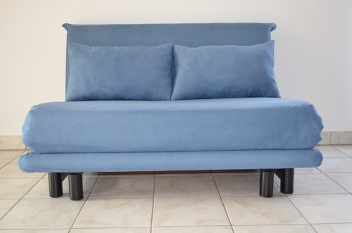 Ligne Roset Multy 2 Schlafsofa in Microfaser Babyblau mit Bultex Matratze ! - Bild 6 von 12