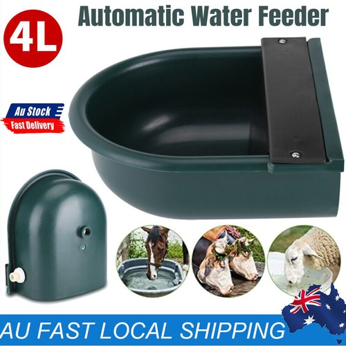 4L Automatic Water Bowl Water Trough Drinking Livestock Horse Waterer Dispenser - Bild 1 von 11