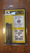 TRIPLE K 43M FOR LLAMA XV 15 22LR 10 ROUND Gabilondo y Cia MAGAZINE NEW