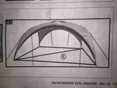 Coleman Event Shelter XL 4,5 m x 4,5 m 15 Fuß brandneu Bodenbänder Gurtband