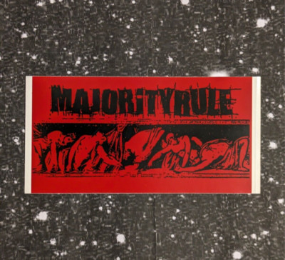 Majority Rule 4 x 2'' Waterproof Vinyl Sticker - Circle Takes the Square Saetia