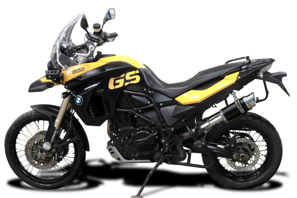 BMW F800GS F700GS F650GS Mini Silenciador Escape Redondo Carbono 8" Deslizable 06-18 Foto 3 de 4