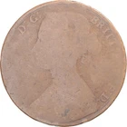 [#1069212] Coin, Great Britain, Victoria, Penny, 1861, London, VG, Cop, per