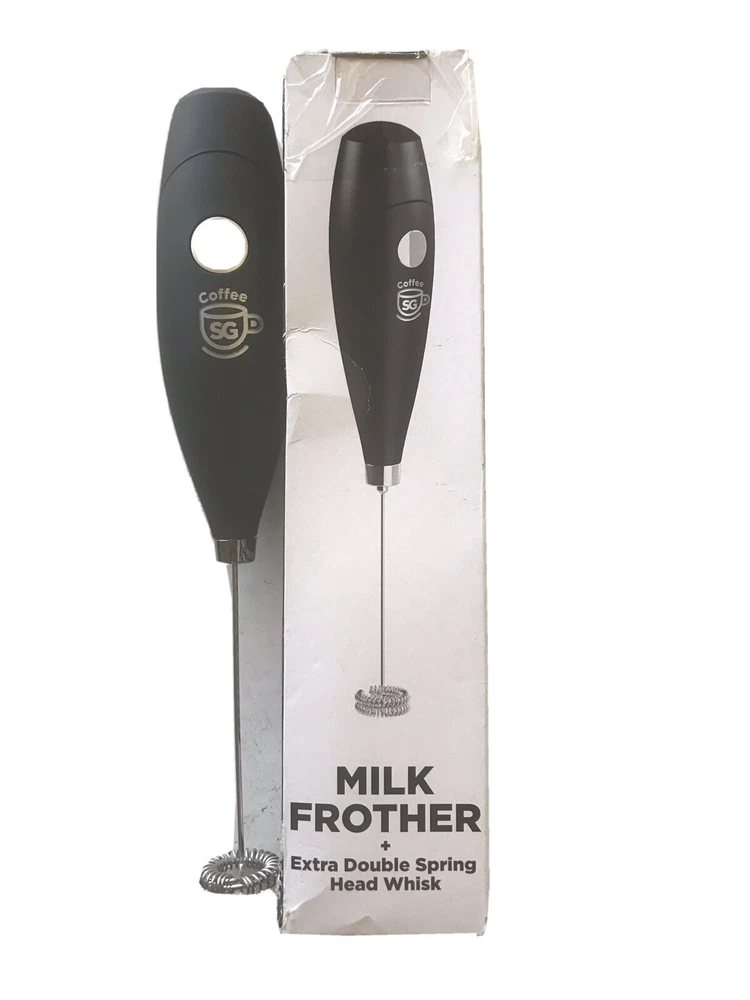Milk Frother Electric Handheld Whisk - Battery Operated Coffee Frother Mixer