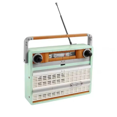 Vintage Classic Radio Model Building Blocks Radio Music Home Decor Bricks AM/FM