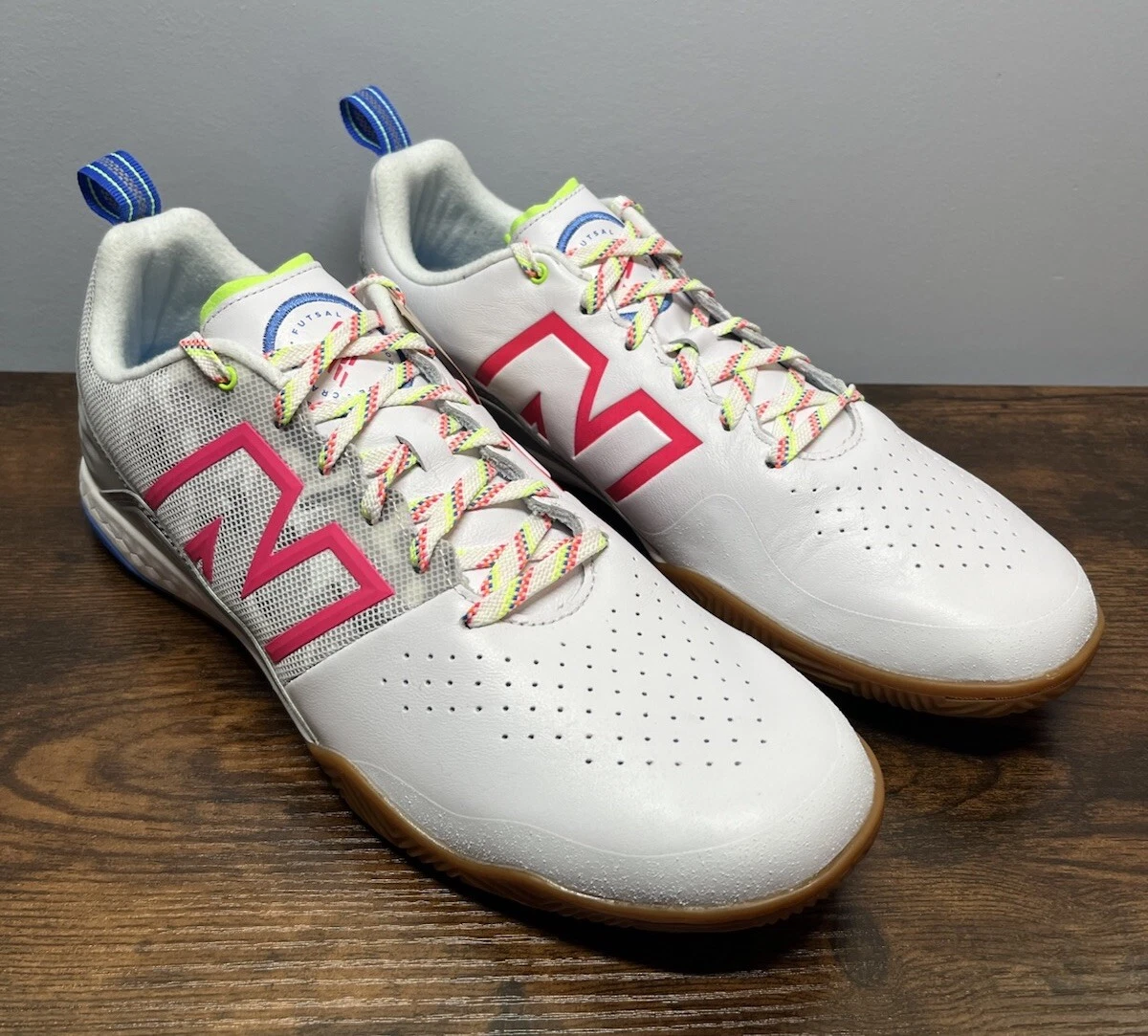 New Balance FF Audazo V6 \'White Lapis\' SA1IWB6 Indoor size 6.5 Men / 8 Women New Balance Fresh Foam Audazo v6 Pro IN White Bright Lapis  main image 3