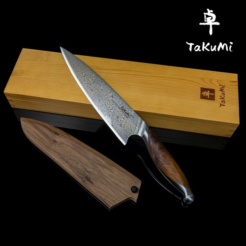 TAKUMI Japanese Damascus Knife, MCD Gyuto Chef Knife 8"/10" W/ Optional Sheath - Picture 18 of 25