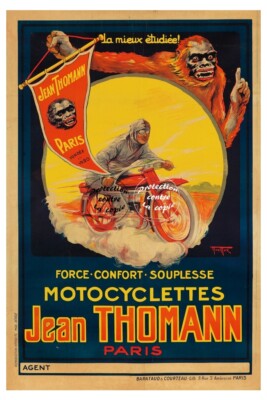 POSTER HQ 40x60cm d'une AFFICHE VINTAGE MOTO BSA