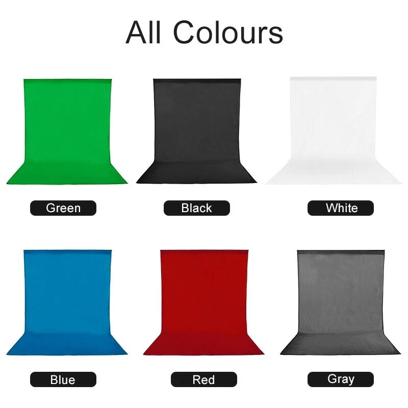 Photography Backdrop Green Screen Studio Chromakey Cloth Cotton Muslin Washable - Image 4 of 4