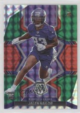 2022 Panini Mosaic Rookies Choice Red and Green Prizm Jalen Nailor #347 0ky0