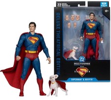 McFarlane Toys DC Theatrical Deluxe 7in WV1 - Superman with Krypto  Superman