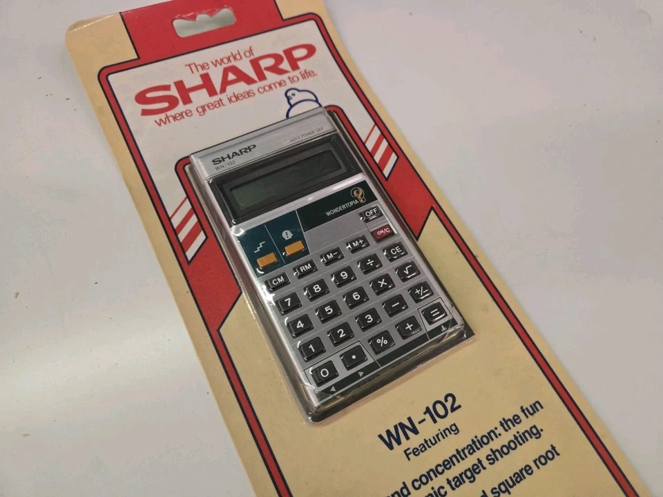 Sharp WN-102 Wondertopia Game Watch Calculator, Sealed NOS - Image 2 of 4