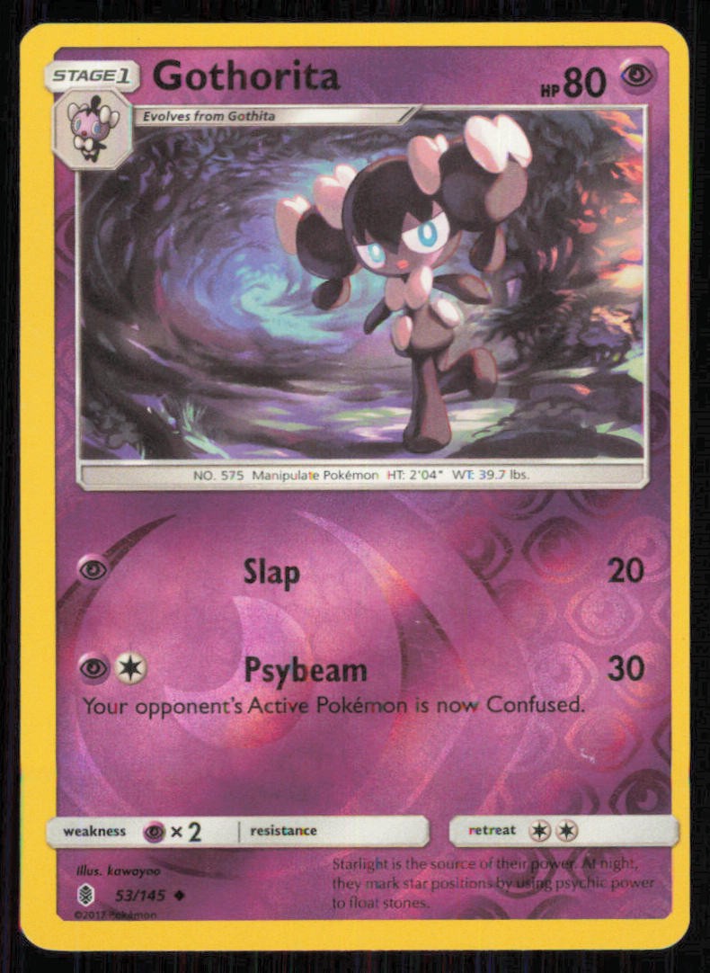 Gothorita 53/145 Uncommon Guardians Rising Pokemon Reverse Holo Lightly Played