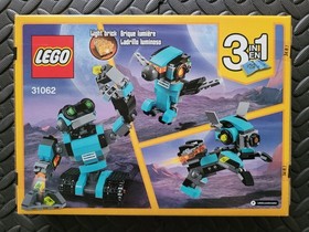 LEGO Creator 3-in-1 31062: Robo Explorer, New & Factory Sealed, Rare Light Brick