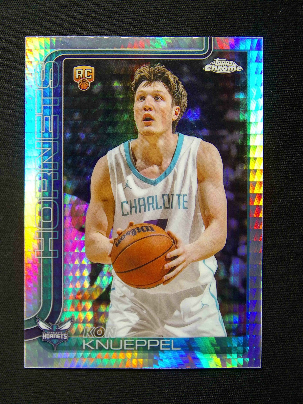 2025-26 Topps Chrome Kon Knueppel #254 RC Rookie Prism Refractor