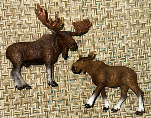 Schleich Moose Figurine Set of 2