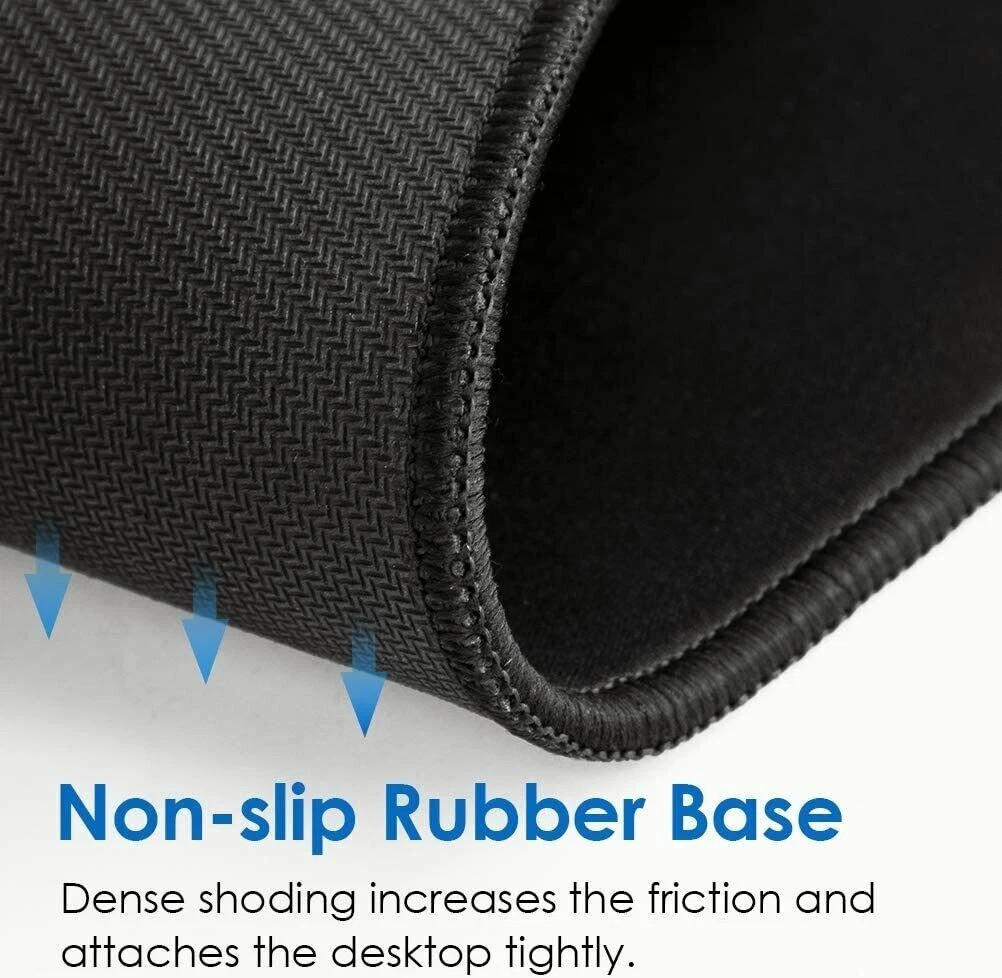 Gaming Mouse Mat Pad Non-Slip Rectangle Mousepad For Computer PC Desk US-1PC