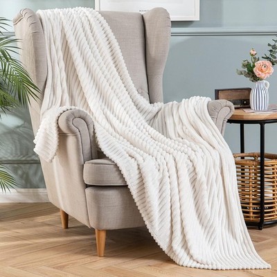 MIULEE Kuscheldecke Fleecedecke Flanell Decke Einfarbig Wohndecken Couchdecke