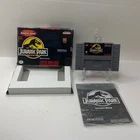 Jurassic Park SNES (Super Nintendo Entertainment System, 1993) Complete in Box