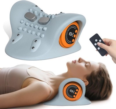 Upgraded Neck Shoulder Massager Device with Heat, Pulse & Vibration Rechargeable