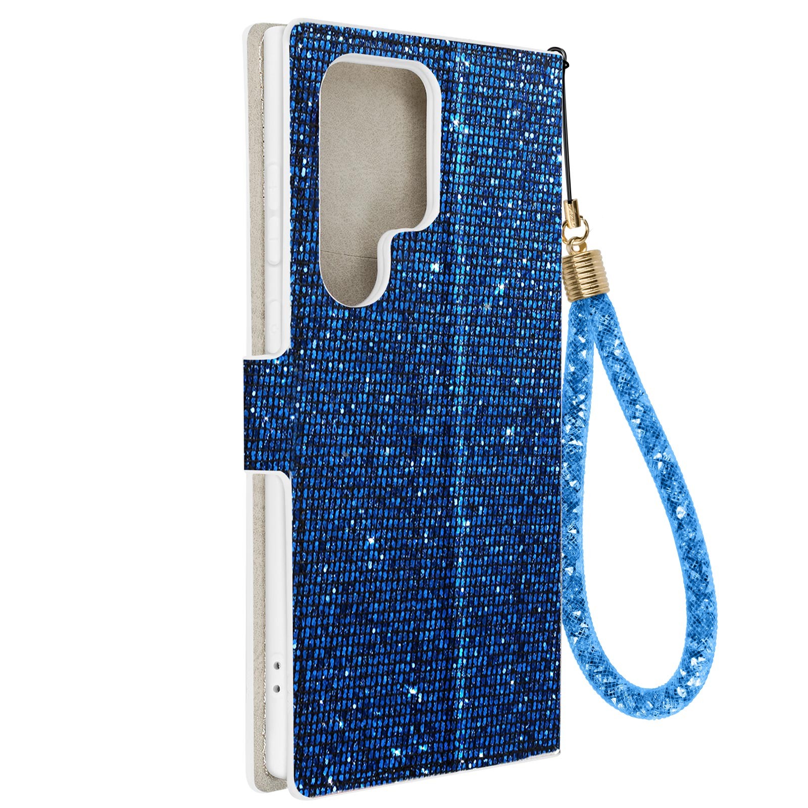 Housse pailletée premium pour Samsung S23 Ultra avec fentes cartes