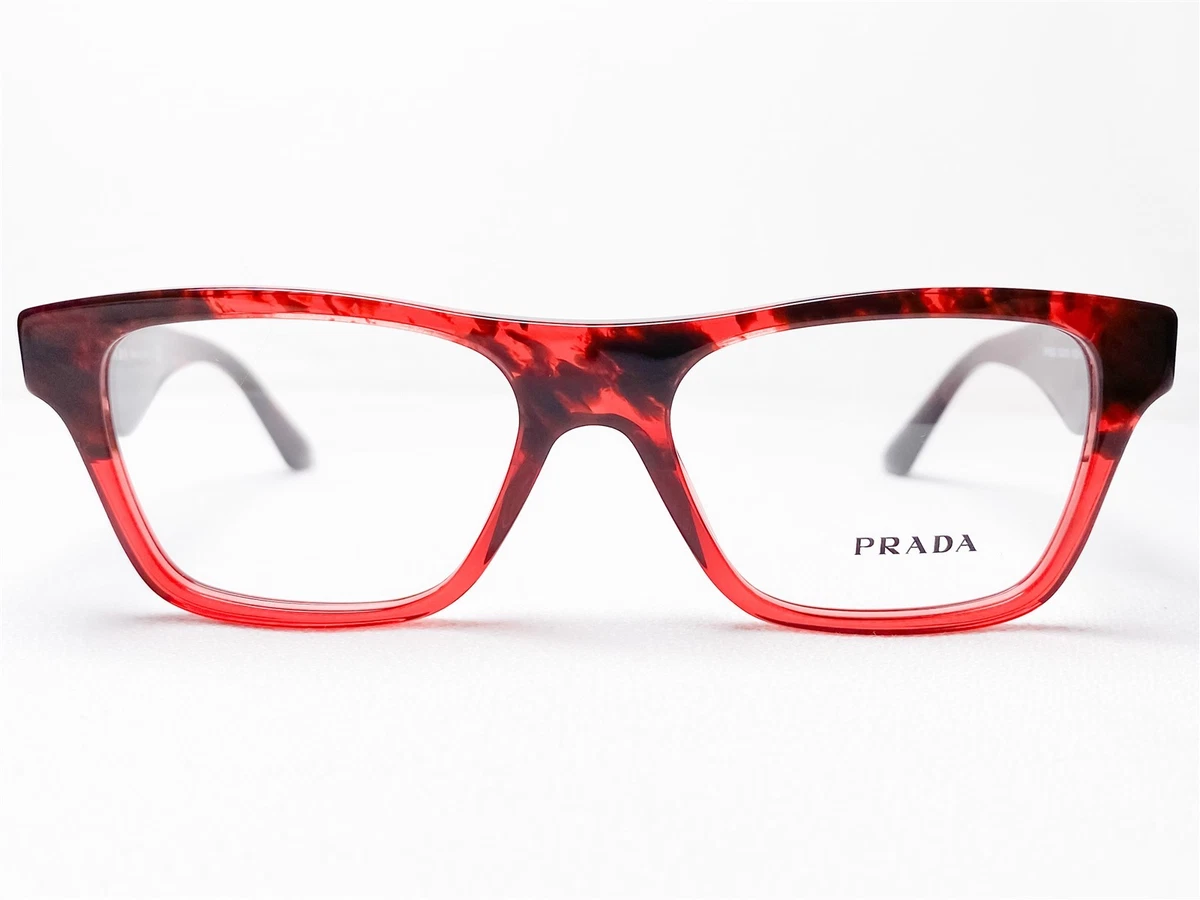 Prada VPR62U Gold/Burgundy Cat Eye Eyeglasses Italy Double Wire Frame Only&Case PRADA Gold Metal Eyeglass Frames for sale | eBay main image 2