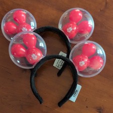  2 Light up Disney Mickey Mouse Best Day Ever Ears Headband Red Balloon