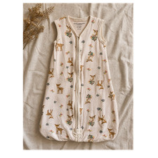 Burt  s Bees Baby Sleep Sack 6  12 Months Organic Cotton Deer Floral Zip